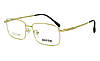 Титанова оправа для класичних окулярів у золотому кольорі чоловіча (можемо вставити лінзи за рецептом), фото 2