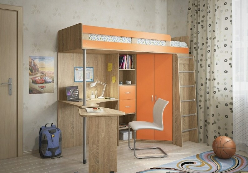 Ліжко горище дитяче, фото 1