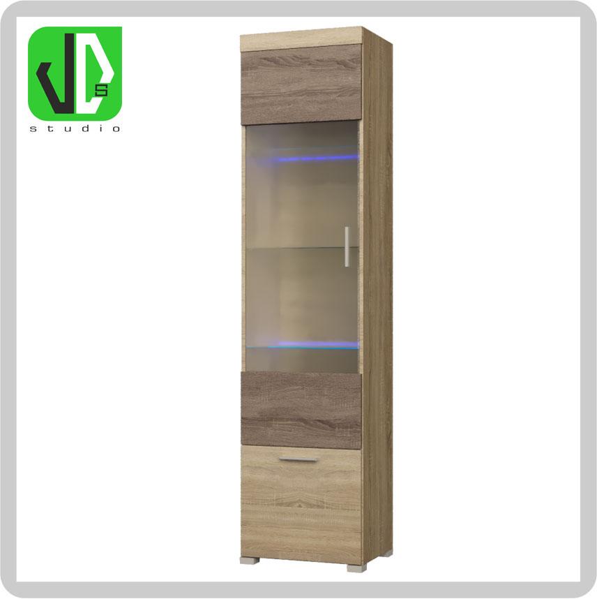 Шкаф-пенал витрина Британия-19 Эверест. Цвета в ассортименте: Комби ...