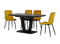 Раскладной кухонный стол на каркасе из МДФ и закаленного стекла TML-560-1 Vetro Mebel 110(150)/75/76 см
