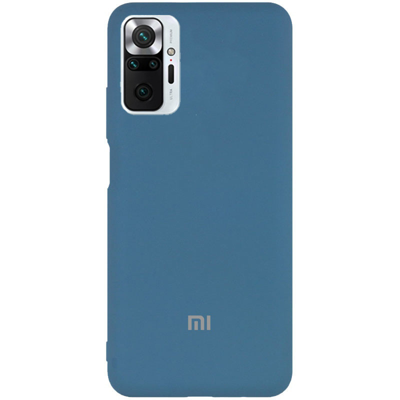 Чохол Silicone case Premium для Xiaomi Redmi Note10 Azure (10) синій