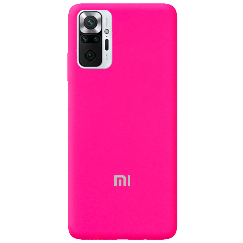 Чохол Silicone case Premium для Xiaomi Redmi Note10 Shiny Pink (21) яскраво рожевий