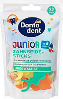 Dontodent Zahnseide-Sticks Junior Детские флоссы 32 шт.