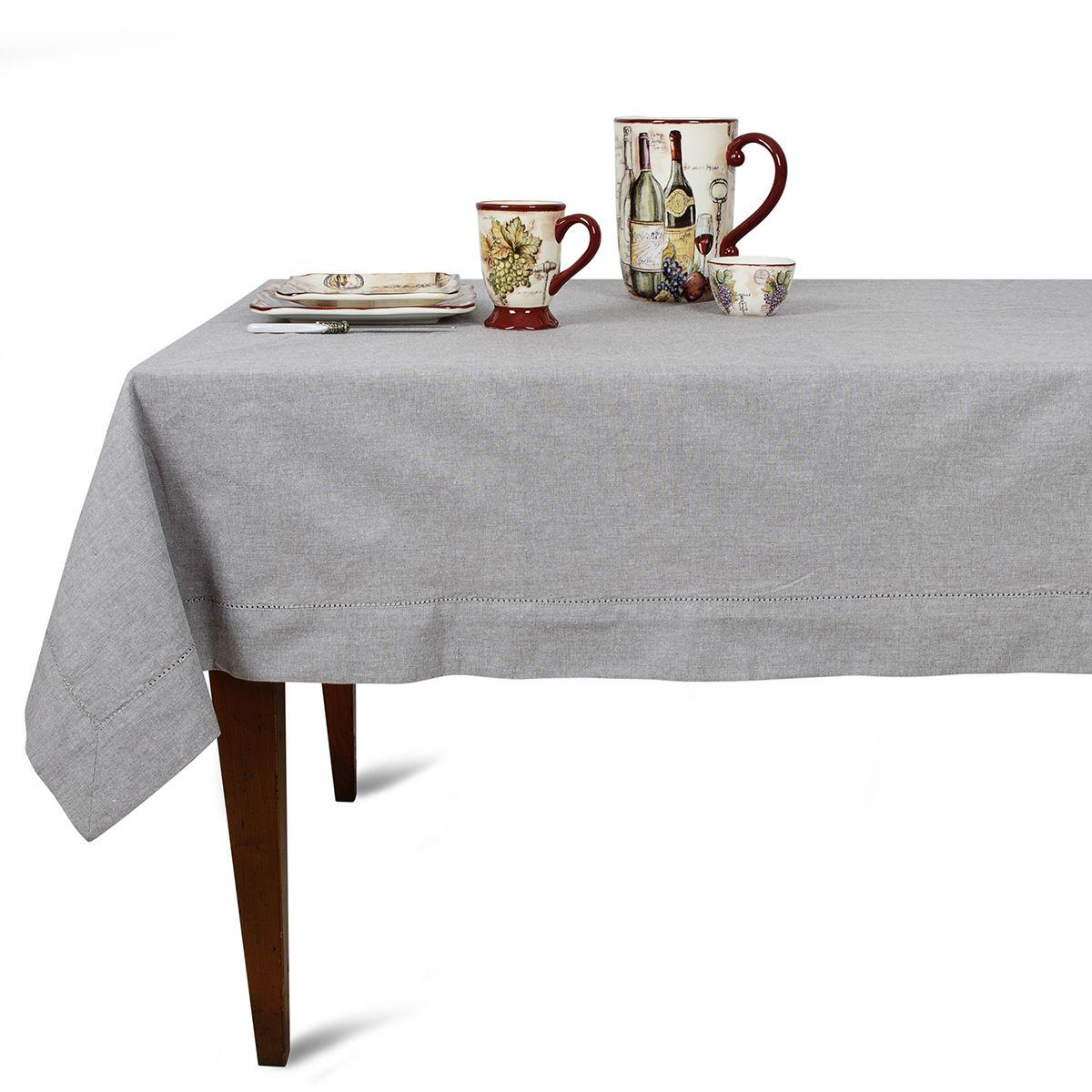 Скатертина Centrotex New Chambray бавовняна 140х320 см (NCh-PearlMantel-140x320)