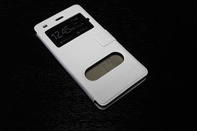Шкіряний чохол-книжка для Huawei P8 LITE білий