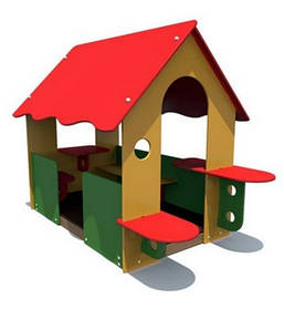 Ігровий будиночок Магазин дерев'яний зі столиком та лавками на майданчик