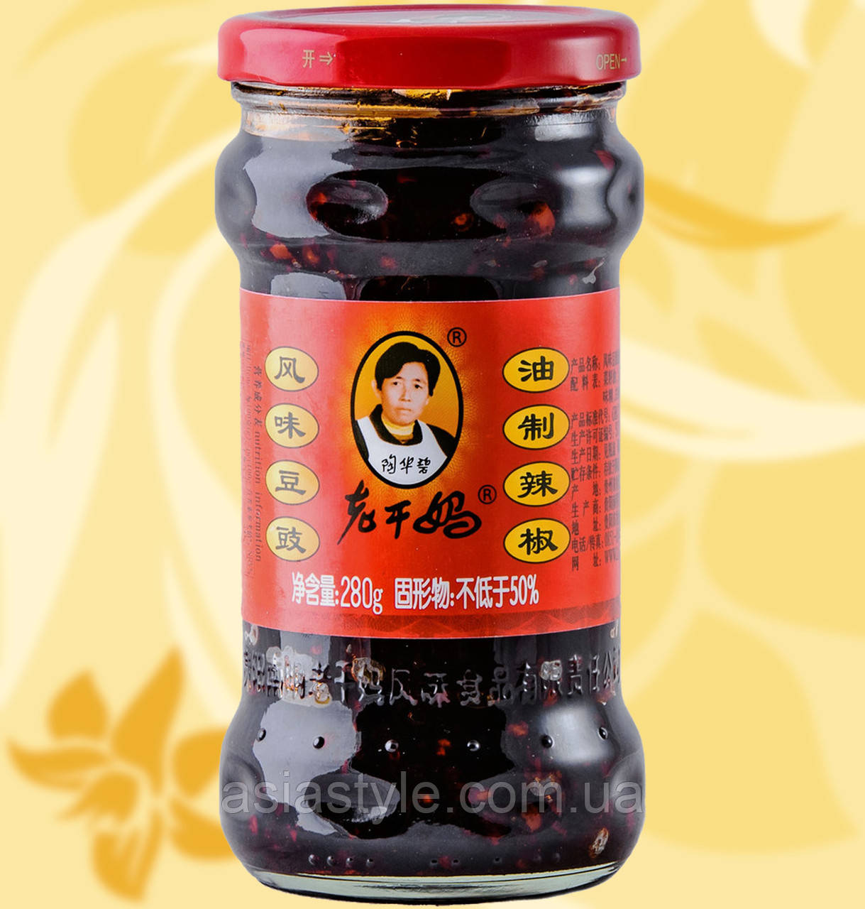 Соус Чилі, зі смаком курки, Лаоганма, Chilli Sauce lao Gan Ma, 280г, Мо