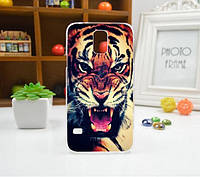 Чехол для Samsung Galaxy Core i8260/i8262 панель накладка с рисунком тигр