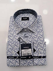 Сорочка з довгим рукавом Passero slim принт