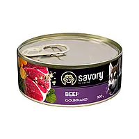 Вологий корм для дорослих собак Savory 100 г (яловичина)