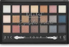 Палетка тіней для повік перламутрові DoDo Girl Eye Shadow Palette 21 відтінок D3122 В Бежевий Золотистий Рожевий Сірий
