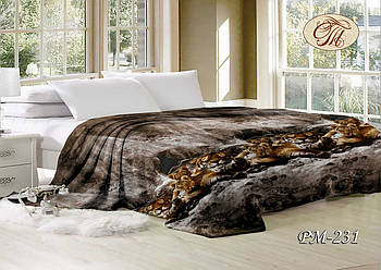 Плед з флісу Тигрова сім'я (140*210)