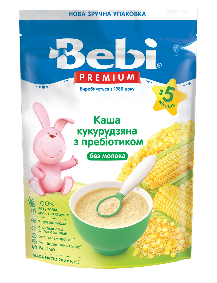 Каша безмолочна Кукурудзяна Bebi Premium, 200 г