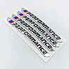 Наклейки на диски BMW (БМВ) M-Performace E39 E53 E60 E46 E34 E90 E65 E66 E70 F10, F15 F20 F30 F35 Хром, фото 9