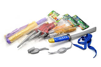 Іграшковий набір з аксесуарами Черепашки-ніндзя 4 види, 9308 звукові ефекти