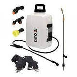 Обприскувач рюкзаковий акумуляторний: бачок-12 л, продуктивність-1,5 л/хв (БЕЗ АКУМУЛЯТОРА) Yato YT-86211, фото 3