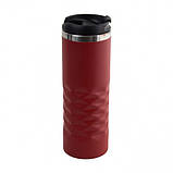Термокружка матова Торіно люкс 450 мл червона, фото 3