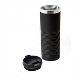 Термокухоль матовий Торино люкс 450 мл чорний, фото 5