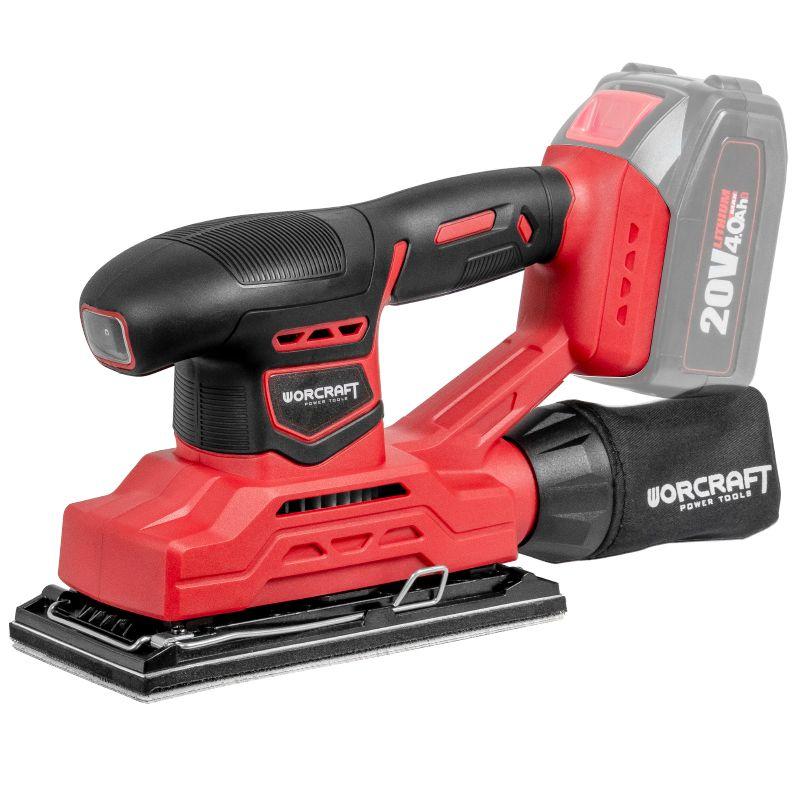 Акумуляторна вібраційна шліфмашина WORCRAFT CFS-S20Li, фото 1