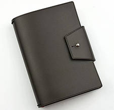 Щоденник формату А6 в шкіряній обкладинці блок змінний не датований "Marvel" закривається на кобурну кнопку