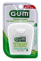 Зубна нитка Гам 129 метрів вощена, глибоке очищення Sunstar Gum Mint Waxed floss