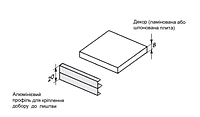 Доборная планка 100 MetalBox (8*100*2070), комплект - 2,5 полосы