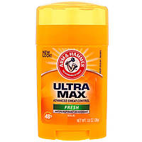 Твердий дезодорант-антиперспірант для чоловіків, зі свіжим ароматом, UltraMax, Arm & Hammer, 28 р
