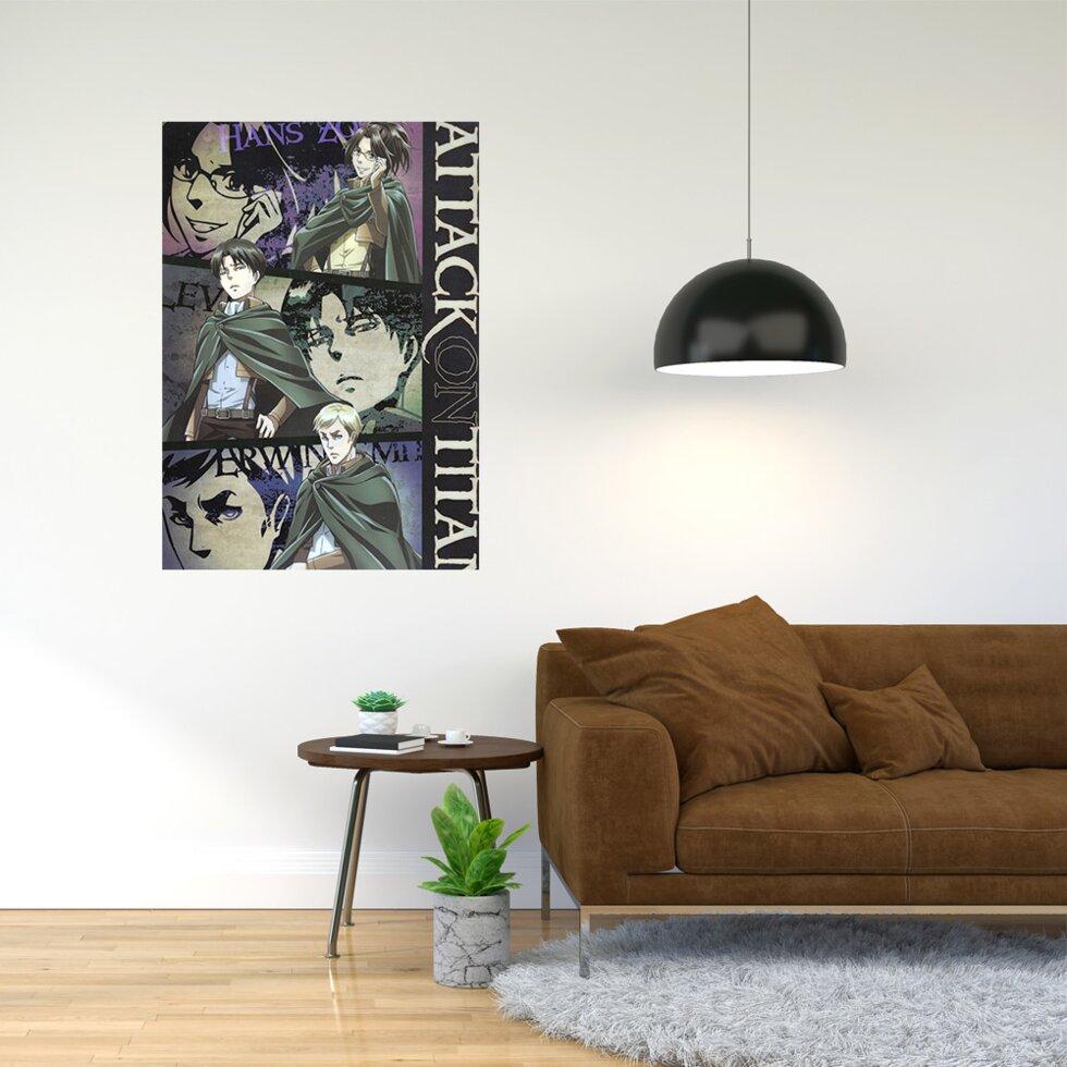 Плакат-постер з принтом "Attack on Titan/Вторгнення титанів (японська постапокаліптична манга) 11"  А2