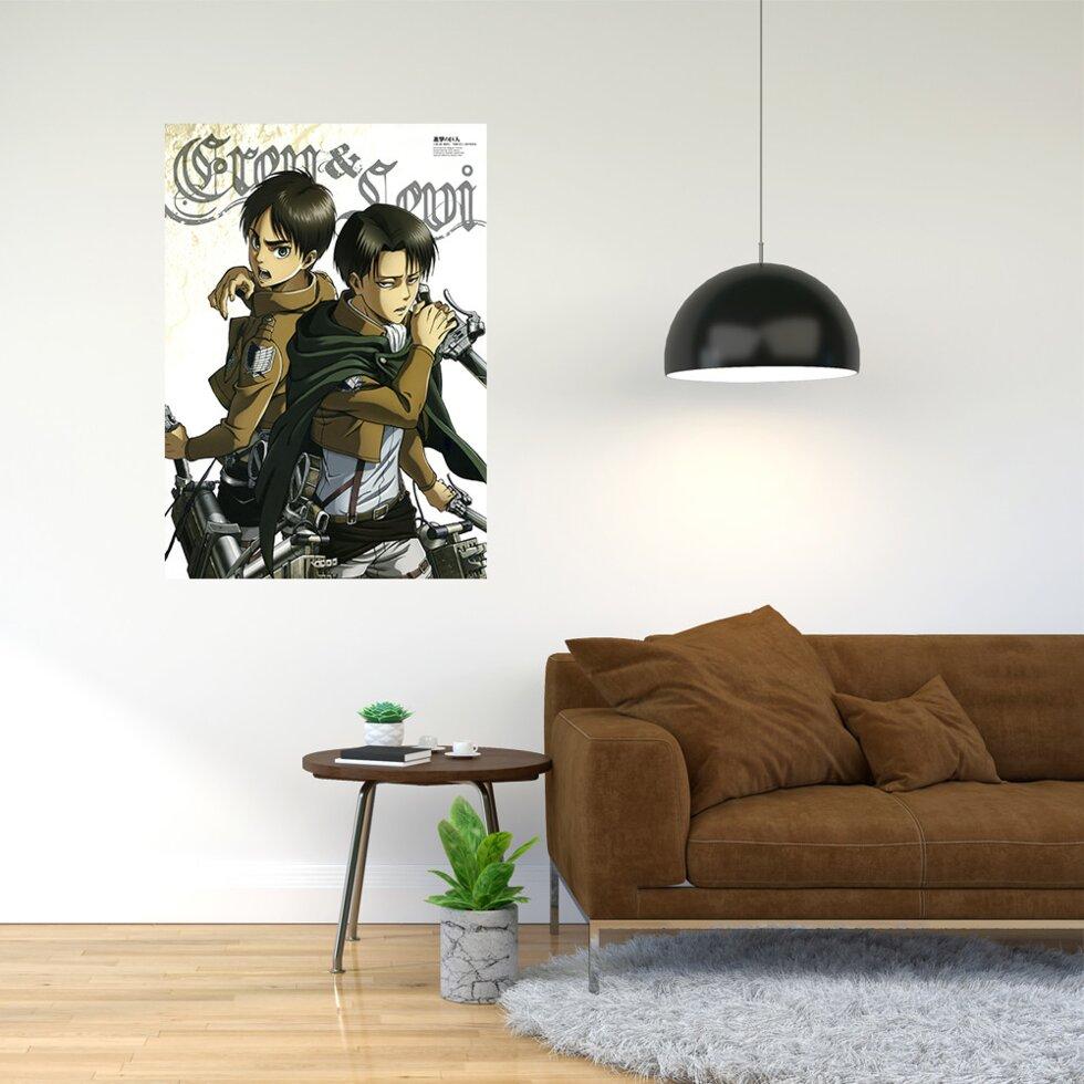 Плакат-постер з принтом "Attack on Titan/Вторгнення титанів (японська постапокаліптична манга) 24" А2