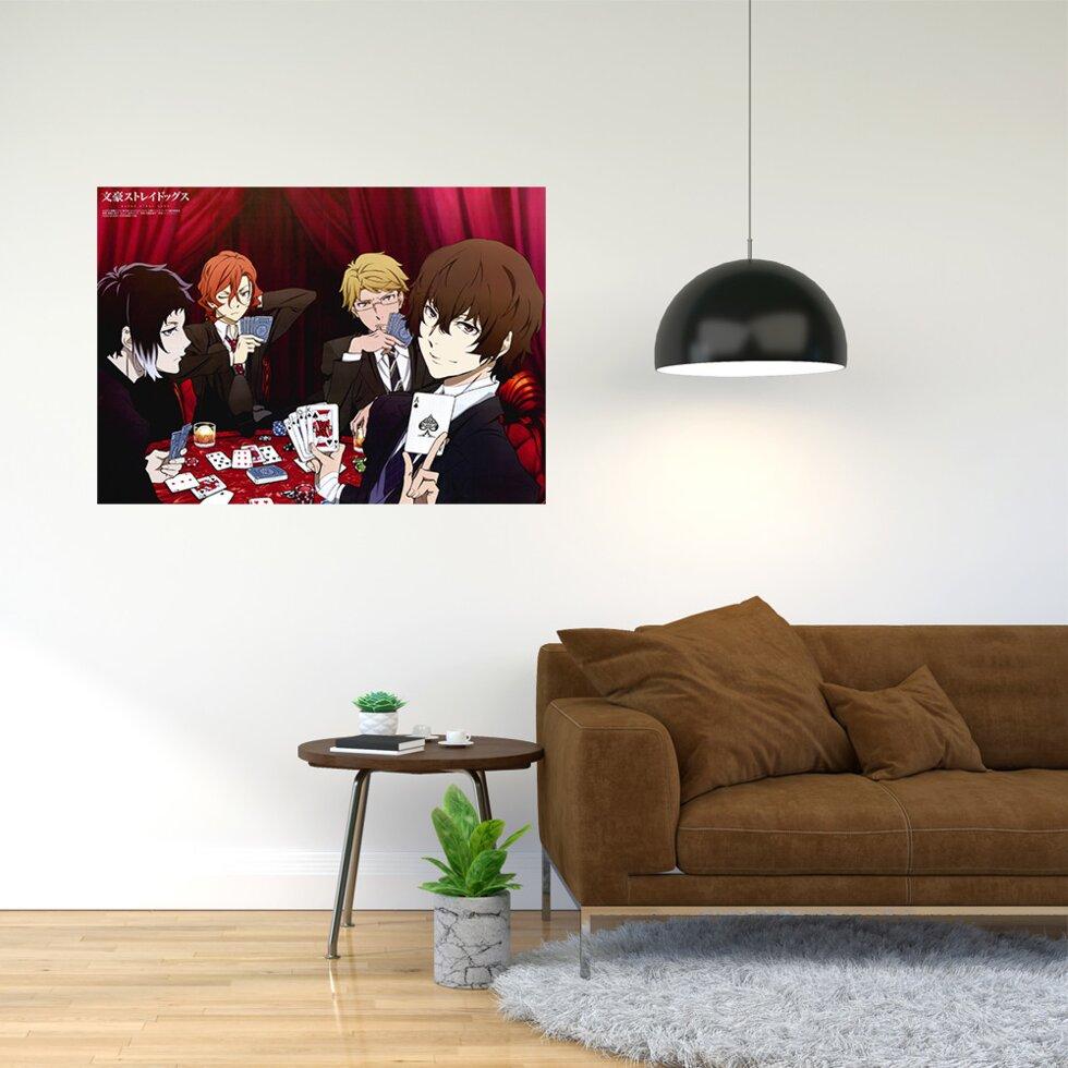 Плакат-постер з принтом "Bungo Stray Dogs - Проза бродячих псів (манга, аніме серіал) 4" А2