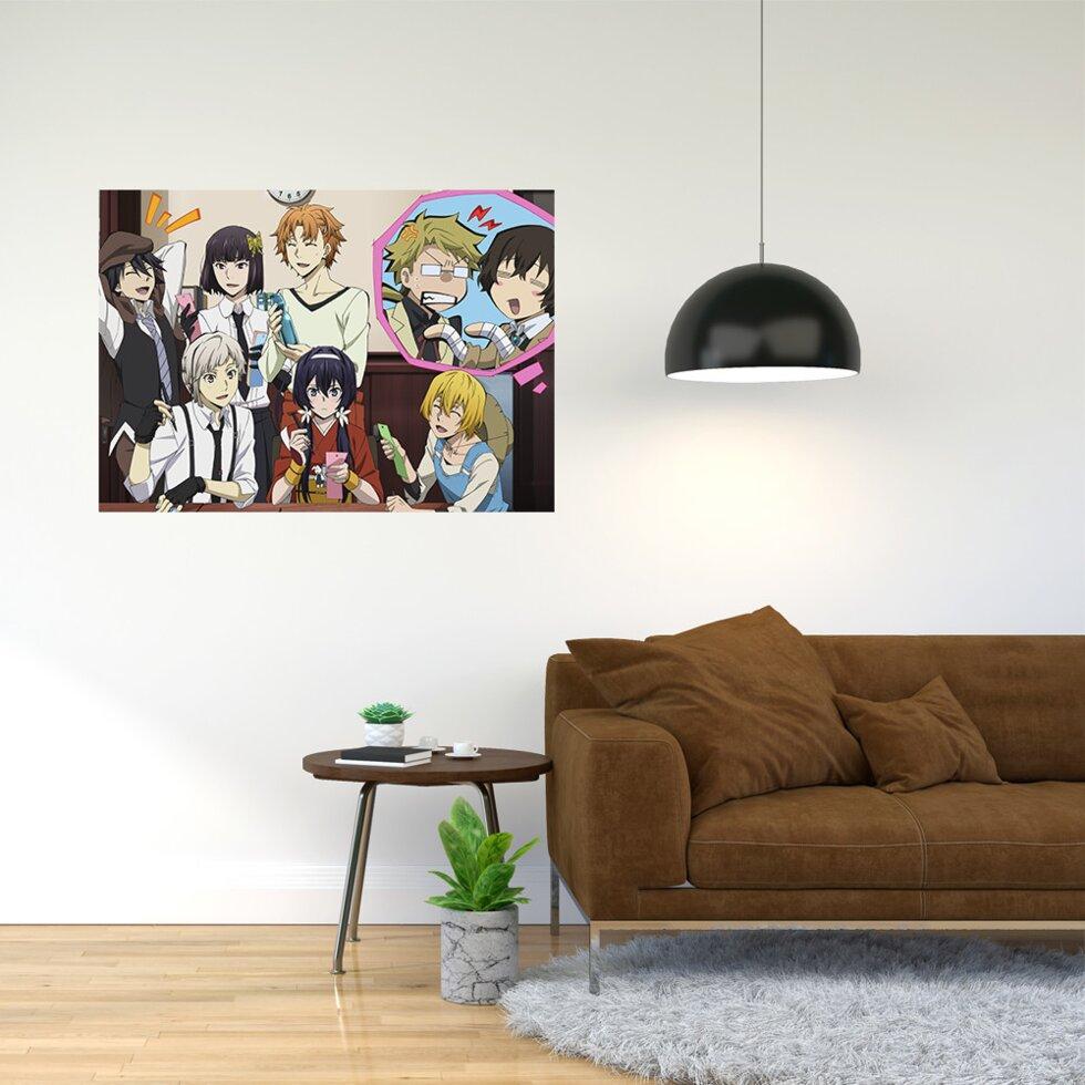 Плакат-постер з принтом "Bungo Stray Dogs - Проза бродячих псів (манга, аніме серіал) 8" А2