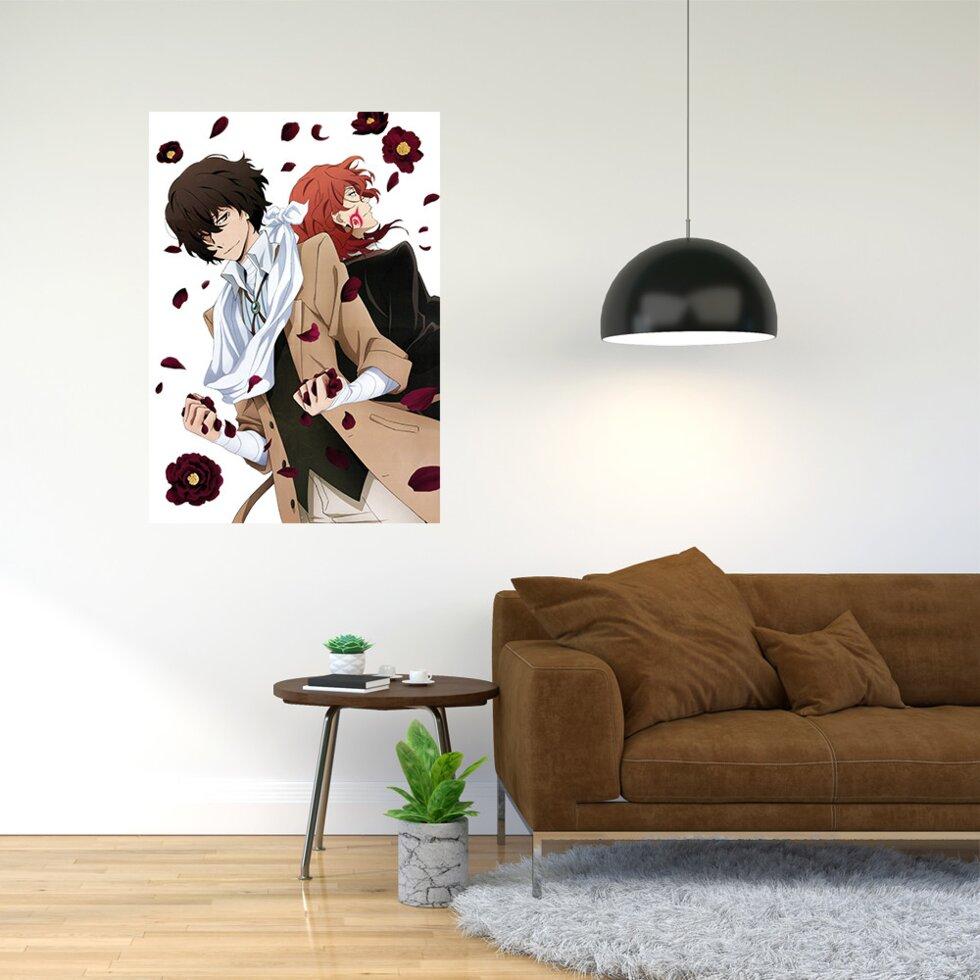 Плакат-постер з принтом "Bungo Stray Dogs - Проза бродячих псів (манга, аніме серіал) 9" А2