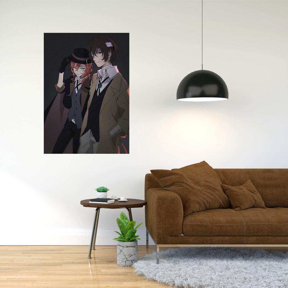 Плакат-постер з принтом "Bungo Stray Dogs - Проза бродячих псів (манга, аніме серіал) 13"  А2