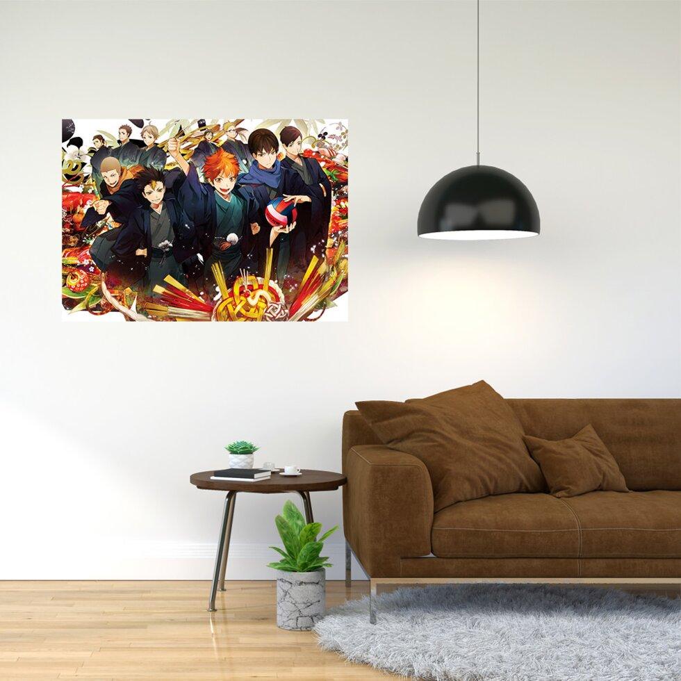 Плакат-постер з принтом "Haikyuu - Волейбол (спортивна манга, аніме)"  А2