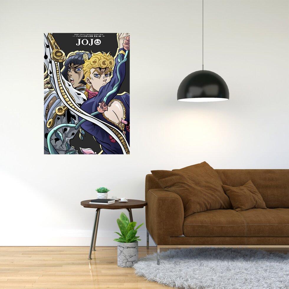 Плакат-постер з принтом "Неймовірні пригоди ДжоДжо - JoJo no Kimyou na Bouken (аніме) 4"  А2