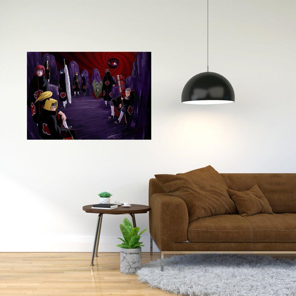 Плакат-постер з принтом "Акацукі. Naruto - Наруто (манга та аніме-серіал) 1"  А2