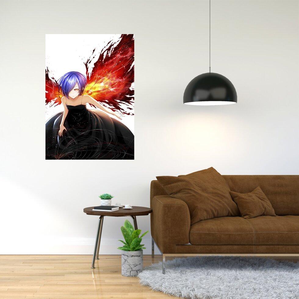 Плакат-постер з принтом "Tokyo Ghoul - Токійський гуль (манга в жанрі темного фентезі, аніме) 7" А2