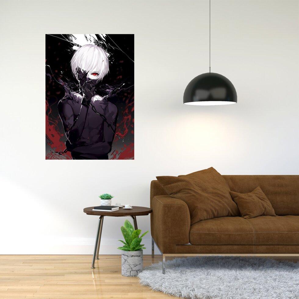 Плакат-постер з принтом "Tokyo Ghoul - Токійський гуль (манга в жанрі темного фентезі, аніме) 12"