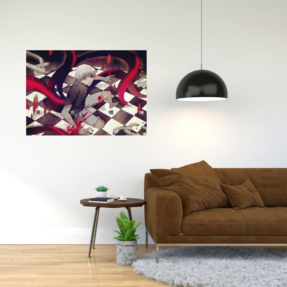 Плакат-постер з принтом "Tokyo Ghoul - Токійський гуль (манга в жанрі темного фентезі, аніме) 14"