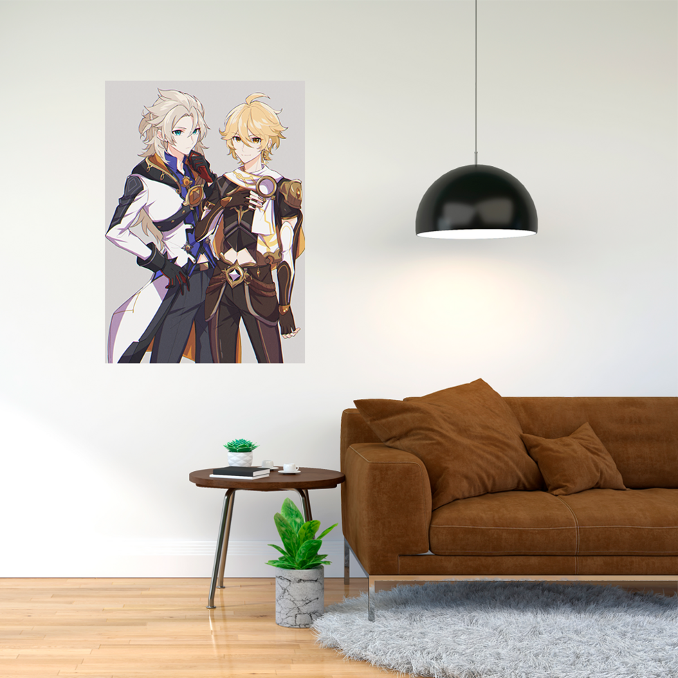 Плакат-постер А3 з принтом Genshin Impact — комп'ютерна гра 3 А2