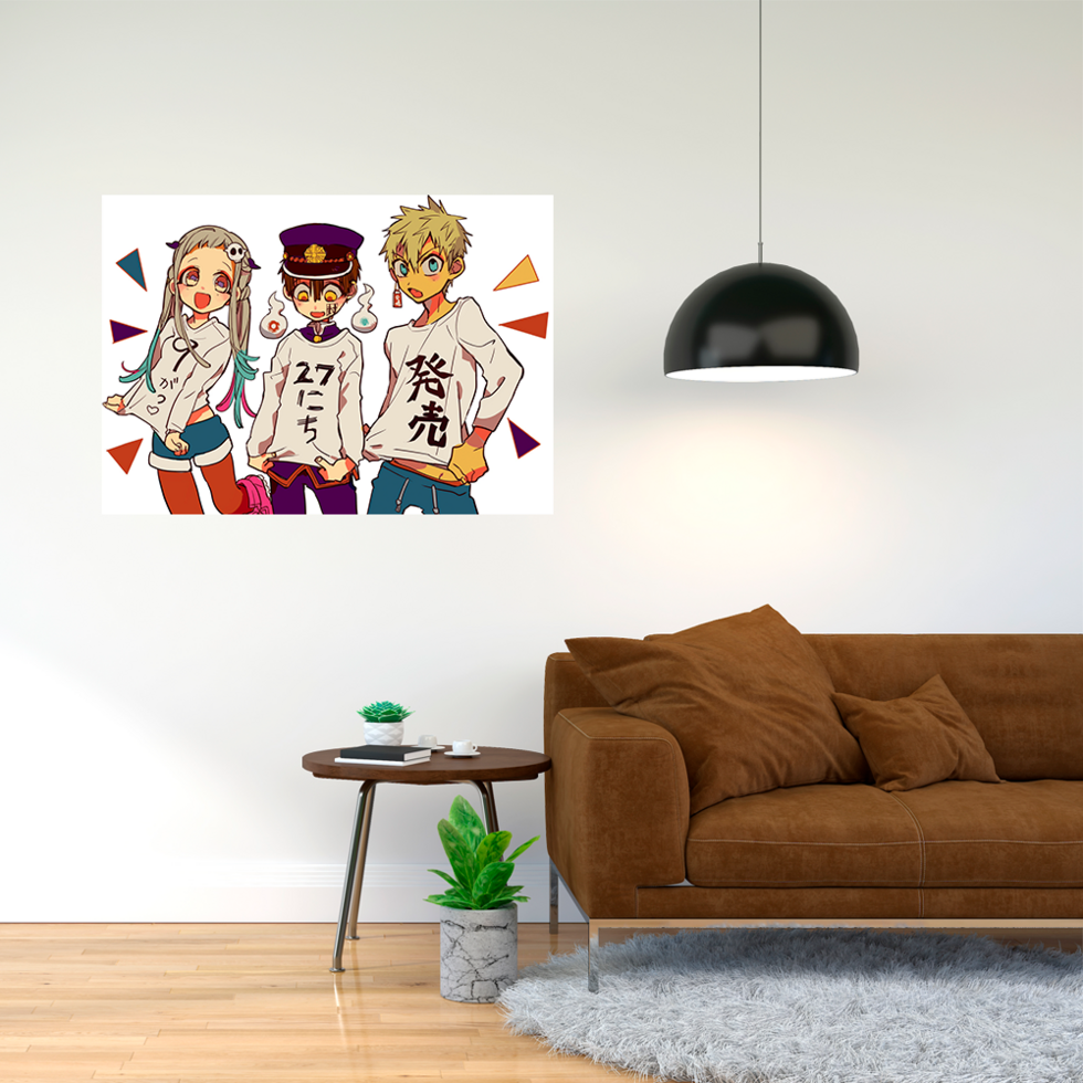 Плакат-постер А4 із принтом Jibaku Shounen Hanako-kun Туалетний хлопчик Ханако 9 А2, фото 1