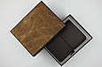 Щоденник А6 формату в шкіряній обкладинці блок змінний не датований "Tourist" закривається на резинку, фото 2