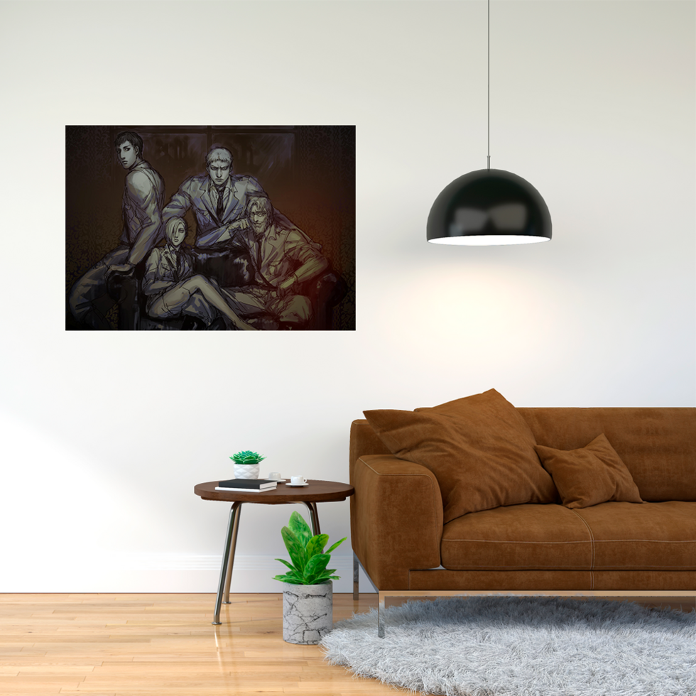 Плакат-постер А4 з принтом Четвірка воїнів А2