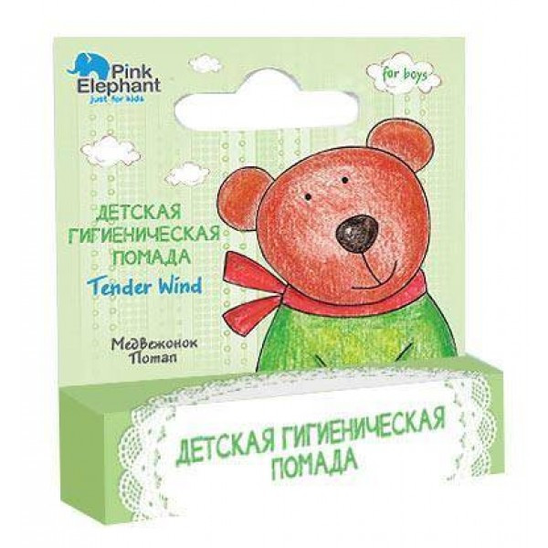 Гігієнічна помада. Ведмедик Потап 3.6 г Pink Elephant