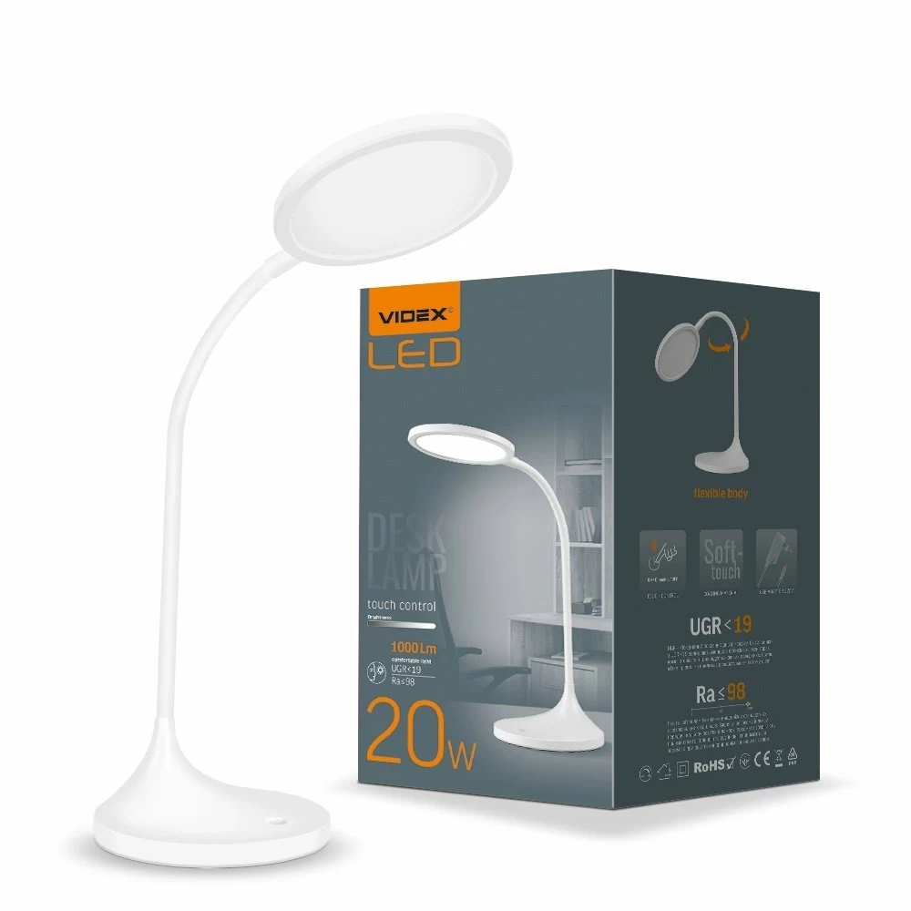 Настільна LED лампа Videx 20W 4100K VL-TF14W