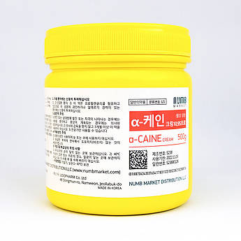 Крем-гель анестетик A-Caine А-кеїн лідокаїн 5,95%, прилокаїн 5% анестезія місцева для тату, епіляція, макіяжу 500