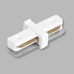 Конектор Feron прямий для шинопроводу LD1000, білий 5824