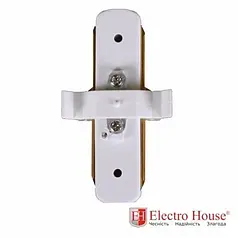 Конектор до шинопроводу ElectroHouse прямий білий