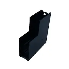 Кут ElectroHouse трекової магнітної рейки накладний вертикальний чорний EH-TMA-02v