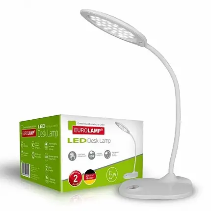 Настільний LED світильник Eurolamp 5W 5300-5700К LED-TLG-4(white), фото 1